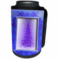 3dRose Beverly Turner Christmas Design - Purple Tree of Stars - Can Cooler Bottle Wrap (cc_26994)
