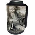 3dRose Scenes from the Past Vintage Stereoview Cards - Chickamauga Battlefield Vintage Stereoview Image Civil War - Can Cooler Bottle Wrap (cc_269993)