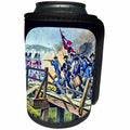 3dRose Scenes from the Past Magic Lantern Slides - Revolutionary War Battle American Military History Vintage 1776 - Can Cooler Bottle Wrap (cc_270048)