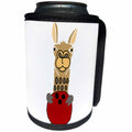 3dRose All Smiles Art Sports and Hobbies - Funny Funky Llama Bowling Cartoon - Can Cooler Bottle Wrap (cc_270120)