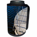 3dRose Alexis Photography - Objects - Empty riverside wooden pier, dark water - Can Cooler Bottle Wrap (cc_270276)