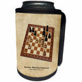 3dRose Alexis Photography - Chess Champions - World Chess Champion Number Five Euwe - Can Cooler Bottle Wrap (cc_270285)