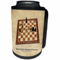 3dRose Alexis Photography - Chess Champions - World Chess Champion Number Six Botvinnik - Can Cooler Bottle Wrap (cc_270286)