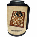 3dRose Alexis Photography - Chess Champions - World Chess Champion Number Eight Tal - Can Cooler Bottle Wrap (cc_270288)