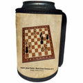 3dRose Alexis Photography - Chess Champions - World Chess Champion Number Eleven Fischer - Can Cooler Bottle Wrap (cc_270291)