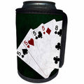 3dRose Alexis Photo-Art - Poker Hands - Poker Hands Four Of A Kind Five Eight - Can Cooler Bottle Wrap (cc_270305)