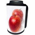 3dRose Alexis Photography - Food Apple - Two red apples, one behind the other. Stylized photo - Can Cooler Bottle Wrap (cc_270333)