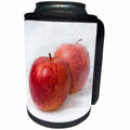3dRose Alexis Photography - Food Apple - Two red apples composition. Stylized photo - Can Cooler Bottle Wrap (cc_270334)