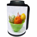 3dRose Alexis Photography - Food Fruit Mix - Green bowl with fruits. Stylized photo - Can Cooler Bottle Wrap (cc_270345)