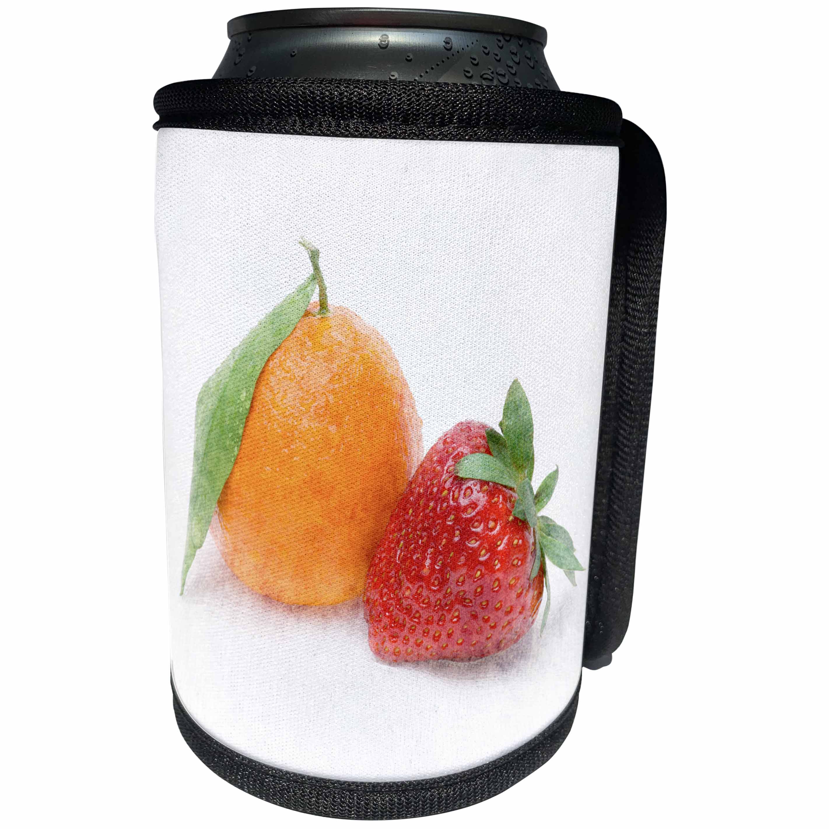 3dRose Alexis Photography - Food Fruit Mix - Strawberry and tangerine. Stylized photo - Can Cooler Bottle Wrap (cc_270348)