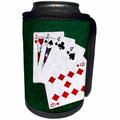 3dRose Alexis Photo-Art - Poker Hands - Poker Hands One Pair, Jack - Can Cooler Bottle Wrap (cc_270575)