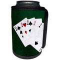 3dRose Alexis Photo-Art - Poker Hands - Poker Hands High Card, Ten to Two - Can Cooler Bottle Wrap (cc_270576)