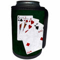 3dRose Alexis Photo-Art - Poker Hands - Poker Hands High Card, King to Two - Can Cooler Bottle Wrap (cc_270578)