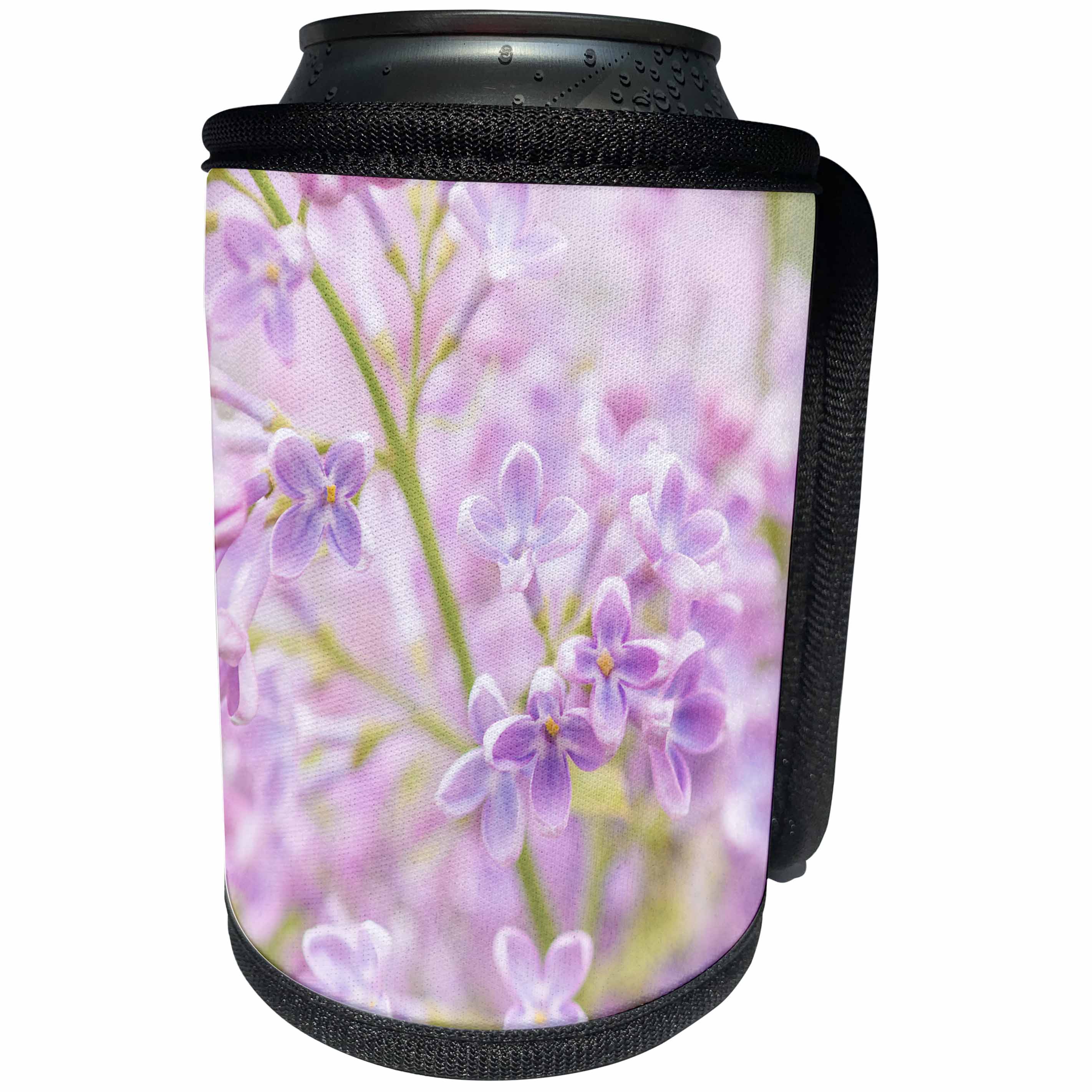 3dRose Alexis Photography - Flowers Lilacs - Soft pink lilac flowers. Closeup view, spring blossoms - Can Cooler Bottle Wrap (cc_270599)
