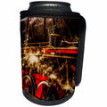 3dRose Alexis Photography - Transport Railroad - Vintage steam train. In full steam. Stylized photo - Can Cooler Bottle Wrap (cc_270611)