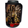 3dRose Alexis Photography - Transport Railroad - Ancient steam train engine. The veteran. Stylized photo - Can Cooler Bottle Wrap (cc_270614)