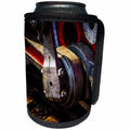 3dRose Alexis Photography - Transport Railroad - Detail of a driving gear of a vintage steam train. Stylized photo - Can Cooler Bottle Wrap (cc_270626)