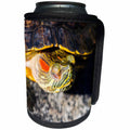 3dRose Alexis Photography - Animals - Closeup view of a red-eared turtle or pond terrapin - Can Cooler Bottle Wrap (cc_270681)