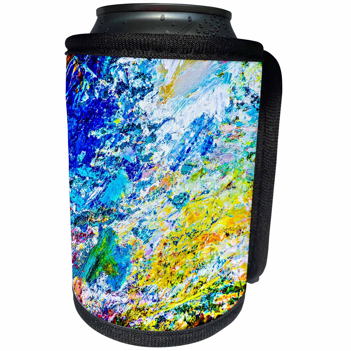 3dRose Alexis Photography - Abstracts - Colorful abstract of painter palette - Can Cooler Bottle Wrap (cc_270732)