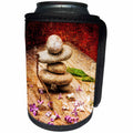 3dRose Alexis Photography - Objects Zen - Zen stone. Samurai. Spring is in, swords are down - Can Cooler Bottle Wrap (cc_270780)