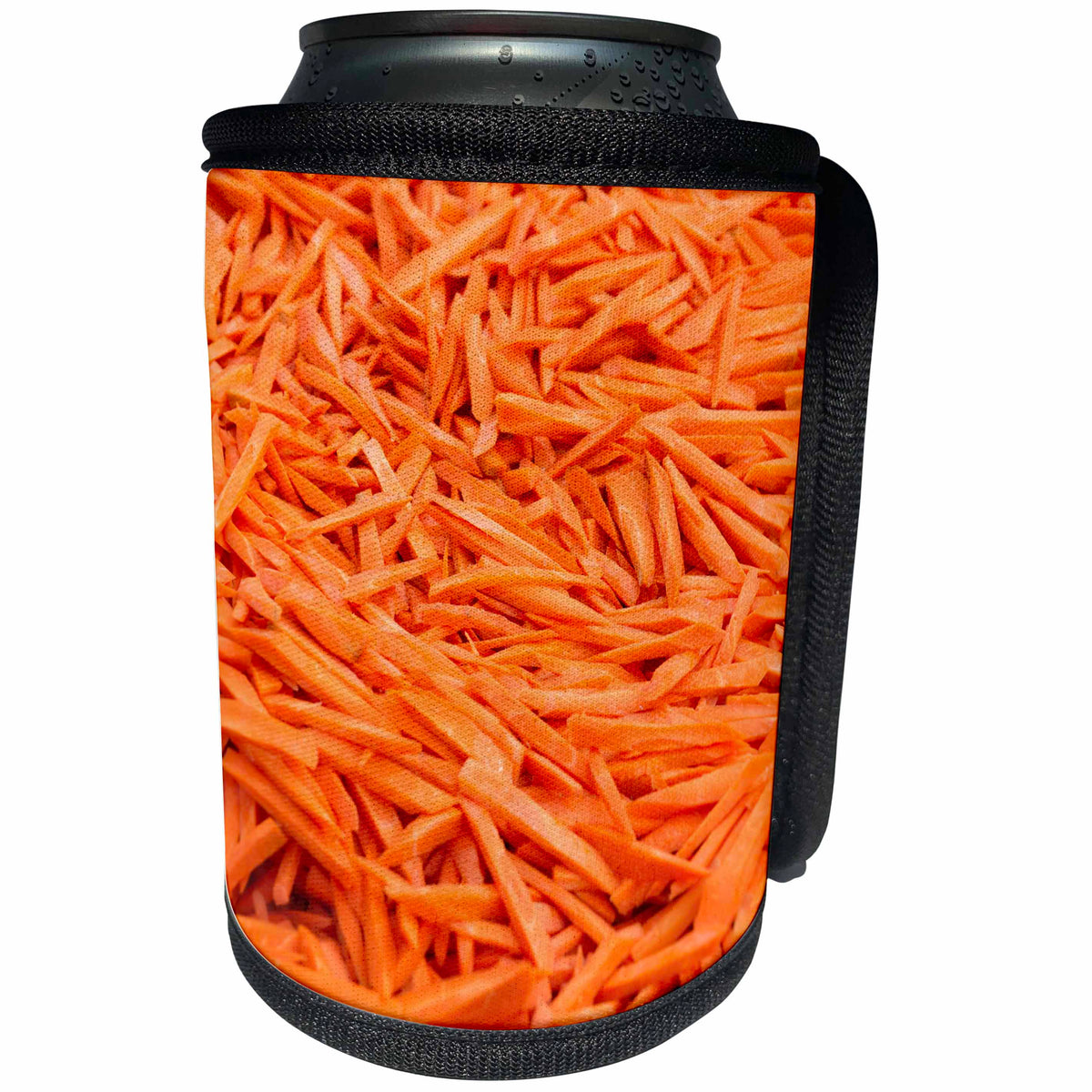 3dRose Alexis Photography - Food - Chopped carrot vegetable - Can Cooler Bottle Wrap (cc_270849)