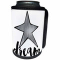 3dRose PS Stars - Picturing Silver Star Dream - Can Cooler Bottle Wrap (cc_270961)