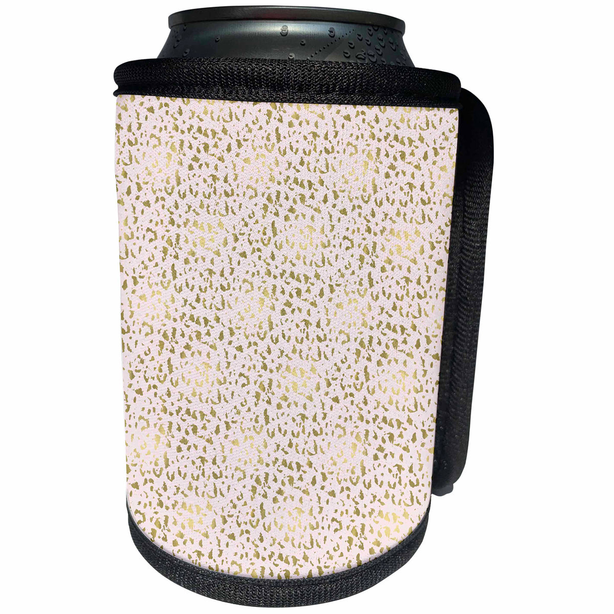 3dRose PS Animal Print - Picturing Blush Pink Gold Leopard Print - Can Cooler Bottle Wrap (cc_270990)
