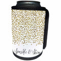 3dRose PS Inspiration - Picturing Gold Confetti Sparkle Shine - Can Cooler Bottle Wrap (cc_270996)