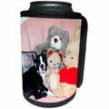 3dRose Dogs Boston Terrier - Boston Terrier - Can Cooler Bottle Wrap (cc_271)