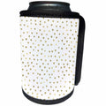3dRose PS Chic - Picturing Pretty Little Gold Hearts - Can Cooler Bottle Wrap (cc_271022)