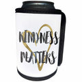 3dRose PS Inspiration - Picturing Gold Heart Kindness Matters - Can Cooler Bottle Wrap (cc_271027)