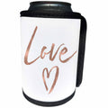3dRose PS Inspiration - Picturing Rose Gold Love Heart - Can Cooler Bottle Wrap (cc_271037)