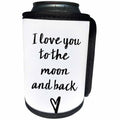 3dRose PS Inspiration - Picturing Black I Love you to the Moon Heart - Can Cooler Bottle Wrap (cc_271038)