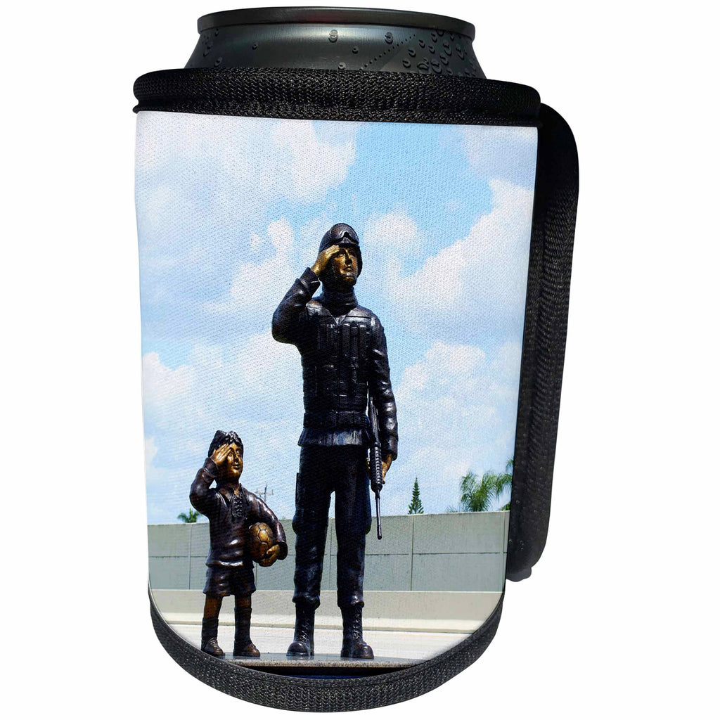 3dRose Florene Patriotic - Gulf War Vets - Can Cooler Bottle Wrap (cc_27105)