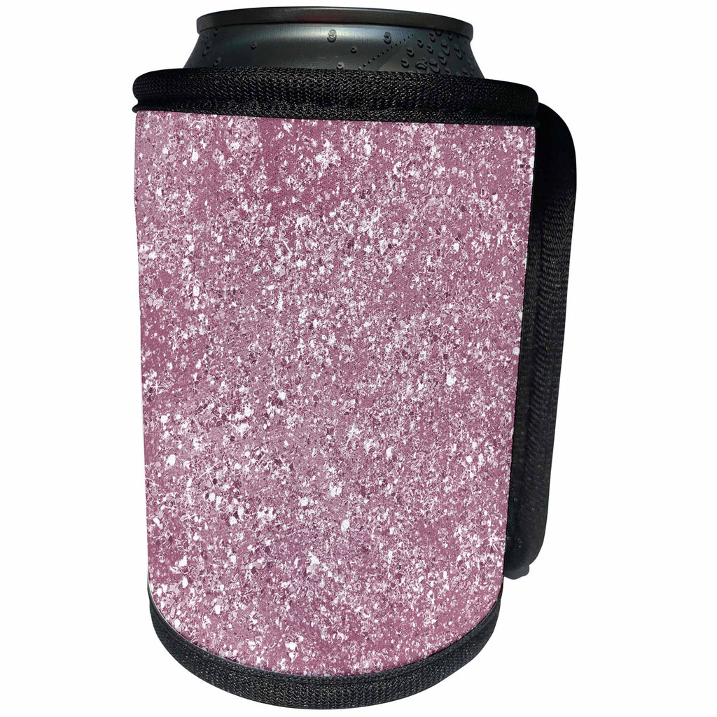 3dRose PS Chic - Picturing Pink Image of Glitter Sparkle - Can Cooler Bottle Wrap (cc_271055)
