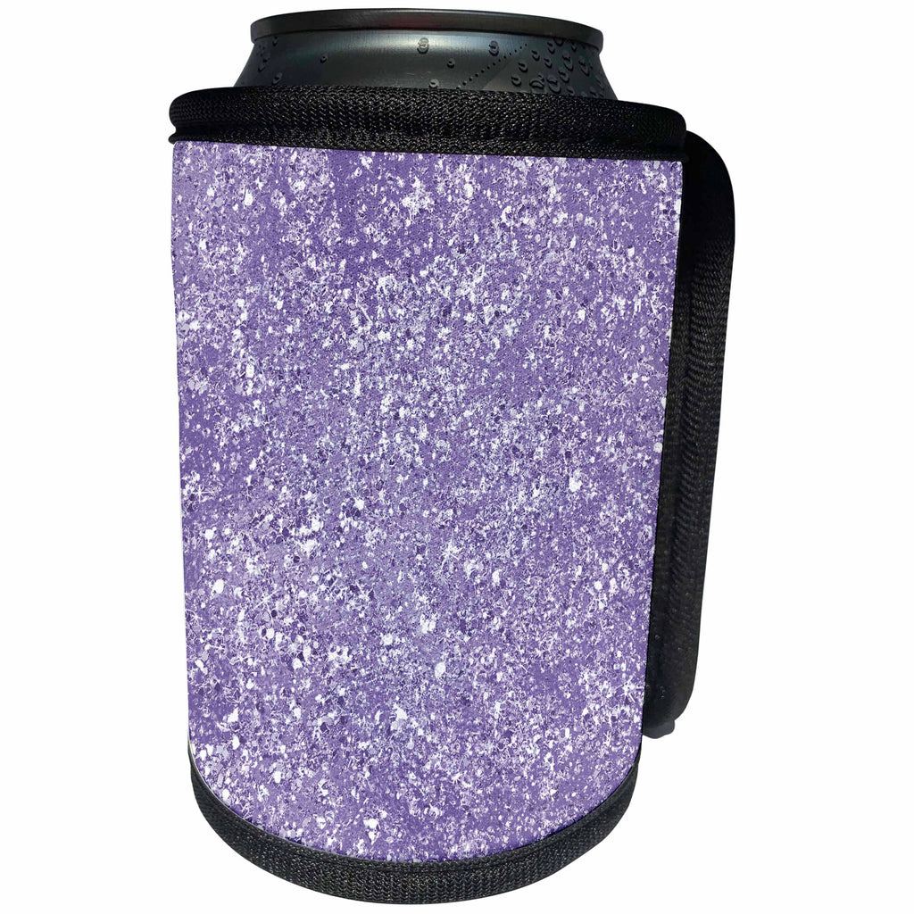 3dRose PS Chic - Picturing Purple Image of Glitter Sparkle - Can Cooler Bottle Wrap (cc_271056)
