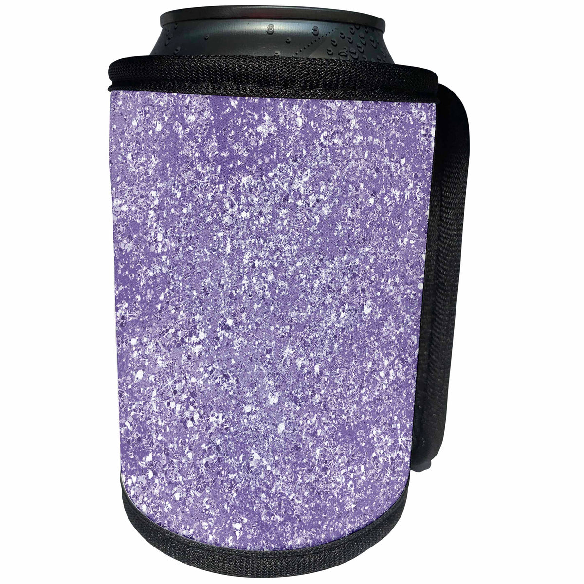 3dRose PS Chic - Picturing Purple Image of Glitter Sparkle - Can Cooler Bottle Wrap (cc_271056)