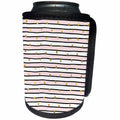 3dRose PS Chic - Picturing Blush Pink Black Stripes Gold Confetti - Can Cooler Bottle Wrap (cc_271069)