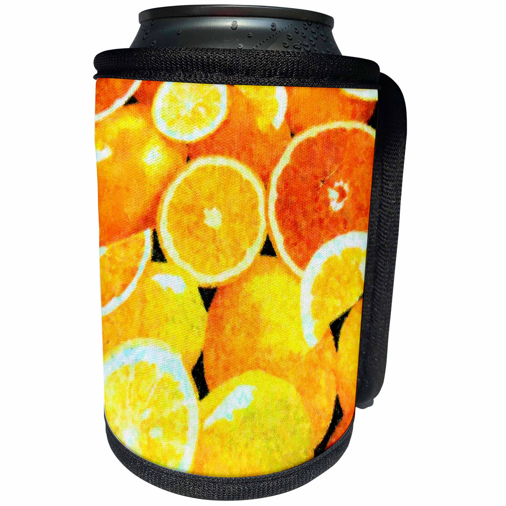 3dRose Florene Impressioism Art - Mess Of Oranges - Can Cooler Bottle Wrap (cc_27107)