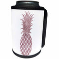 3dRose PS Chic - Picturing Rose Gold Pineapple - Can Cooler Bottle Wrap (cc_271076)