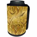 3dRose Andrea Haase Art Illustration - Liquid Gold And Glitter Luxury Surface - Can Cooler Bottle Wrap (cc_271140)