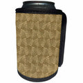 3dRose Andrea Haase Art Illustration - Round Shaped Golden Metal Surface - Can Cooler Bottle Wrap (cc_271153)