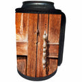 3dRose Alexis Photography - Objects - Old wooden door with a handle - Can Cooler Bottle Wrap (cc_271302)