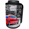 3dRose Alexis Photography - Transport Road - Red limousine car moves along the street. Stylized photo - Can Cooler Bottle Wrap (cc_271308)