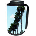 3dRose Florene Tropic Landscape - Row Of Palms - Can Cooler Bottle Wrap (cc_27131)