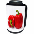 3dRose Alexis Photography - Food Bell Pepper - Two red bell peppers, white background - Can Cooler Bottle Wrap (cc_271329)