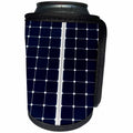 3dRose Alexis Photography - Objects - Dark blue solar power panel divided into two parts by white frame - Can Cooler Bottle Wrap (cc_271344)