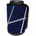 3dRose Alexis Photography - Objects - Dark blue solar power panel, white frame, diagonal view - Can Cooler Bottle Wrap (cc_271346)