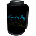 3dRose Alexis Design - American Beaches - American Beaches - Kaunaoa Bay, Hawaii, blue, yellow colors - Can Cooler Bottle Wrap (cc_271400)