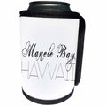 3dRose Alexis Design - American Beaches - American Beaches - Manele Bay, Hawaii, white backdrop - Can Cooler Bottle Wrap (cc_271402)